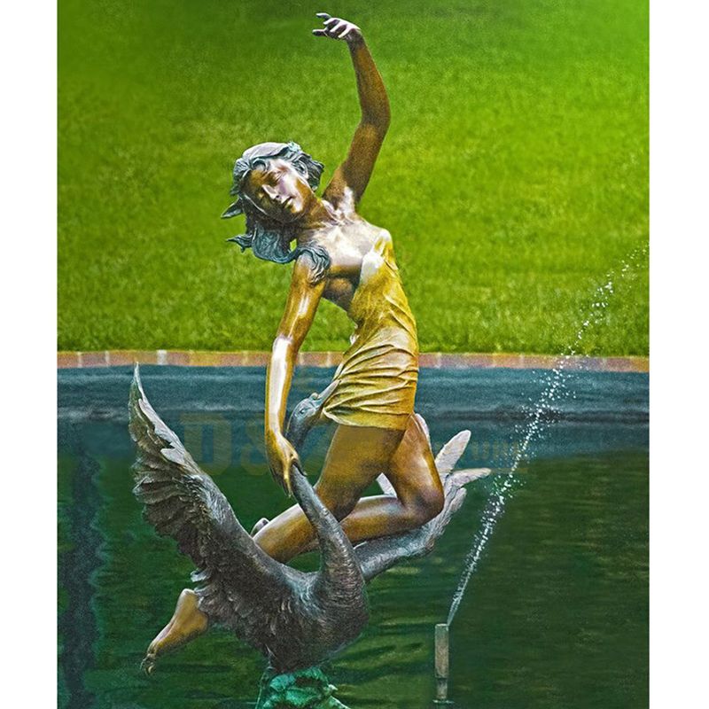Hot Sale Contemporary Animal Statue Flying Bird Swan Bronze Sculpture