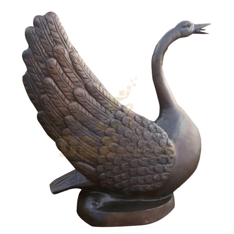 Life Size Bronze Swan Statue Sculpture