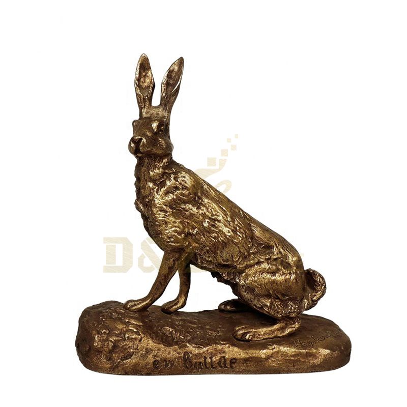 Custom Animal Statue Bronze Rabbit Sculpture