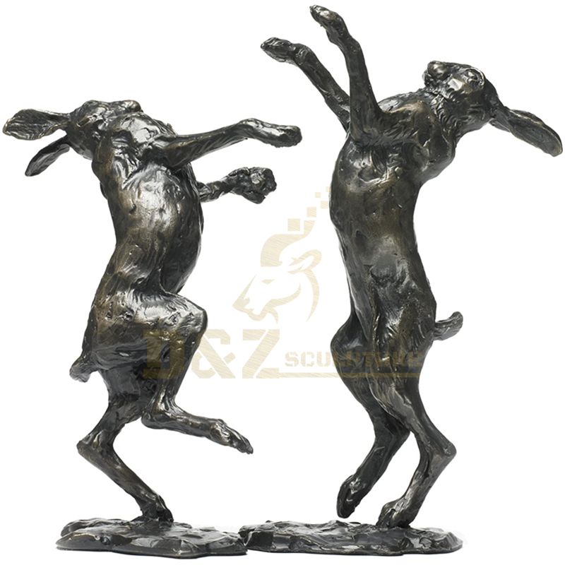 Garden Decorative Garden Decoration Animal Rabbit Bronze Sculpture