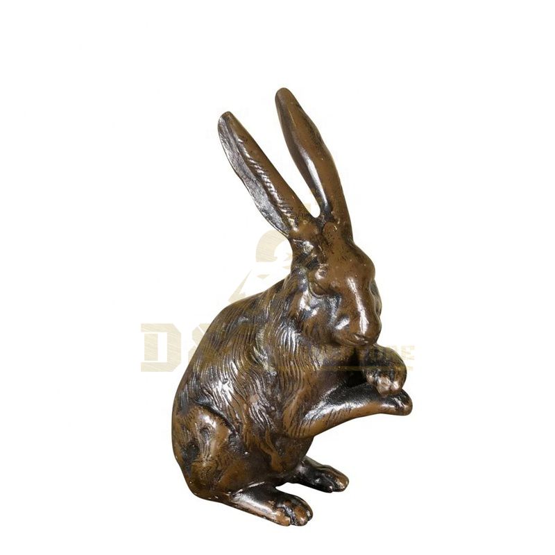 Garden Decor Antique Bronze Rabbit Statues