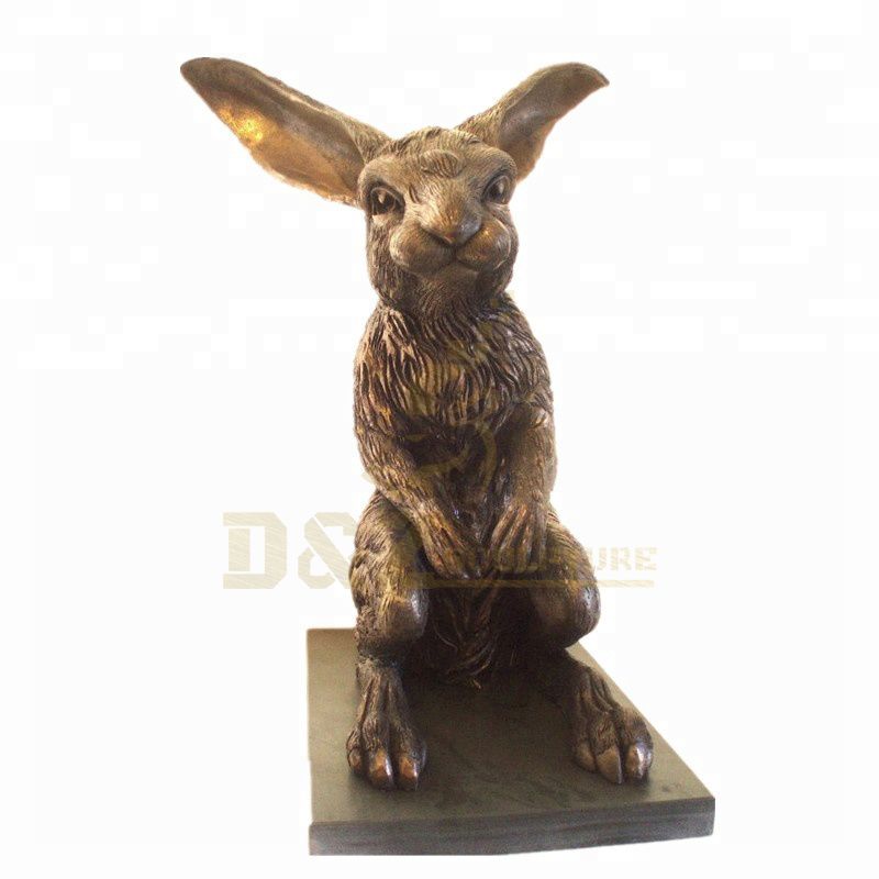 Casting Metal Bronze Animal Rabbit Sculpture