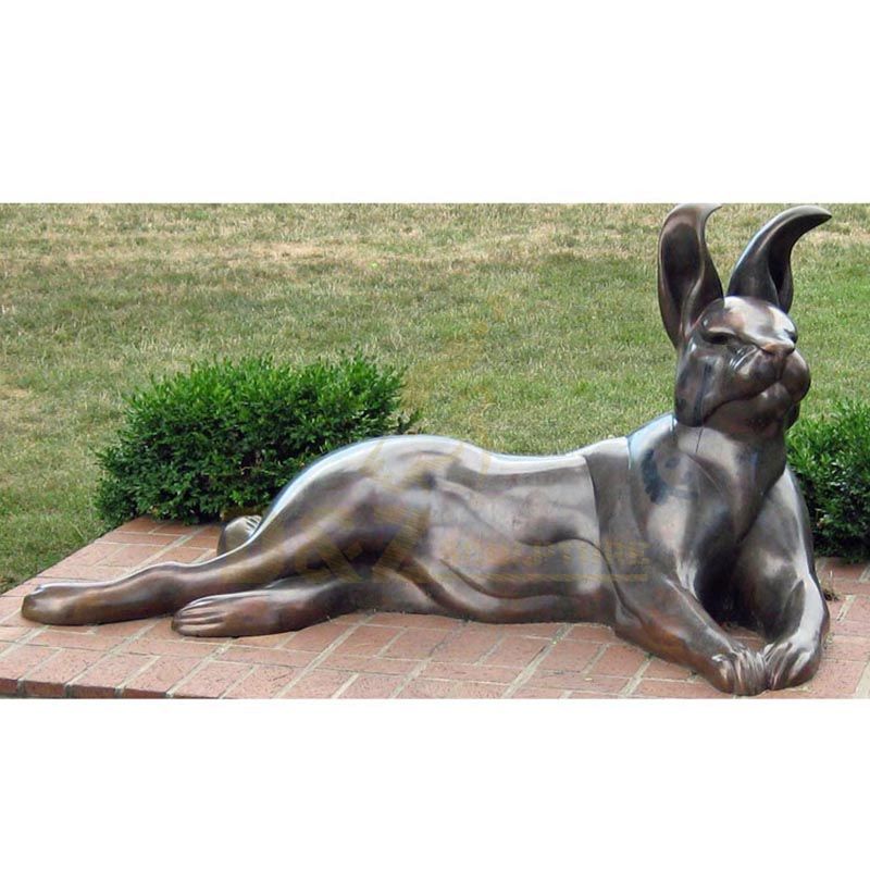 factory casting large metal sculptures bronze rabbit statues