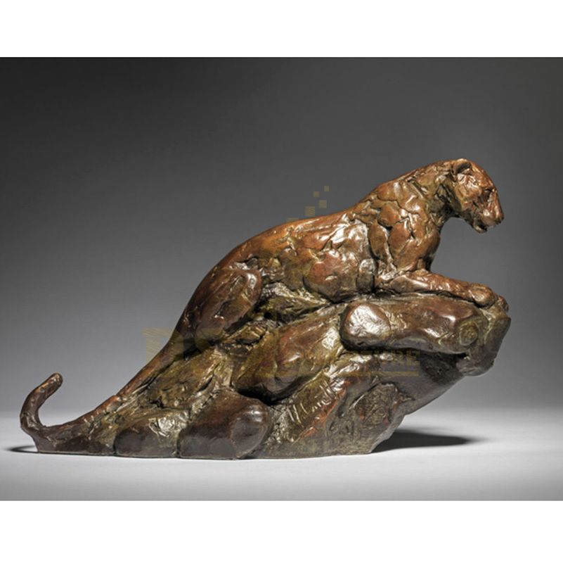 Newest Competitive Price Leopard Bronze Sculpture