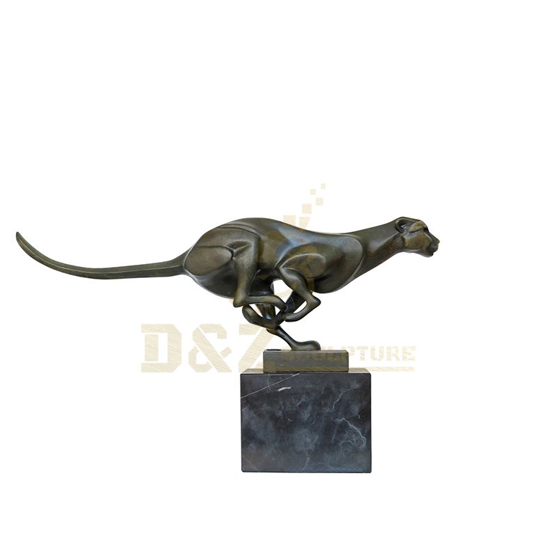 Garden Decoration Casting Bronze Leopard Statue