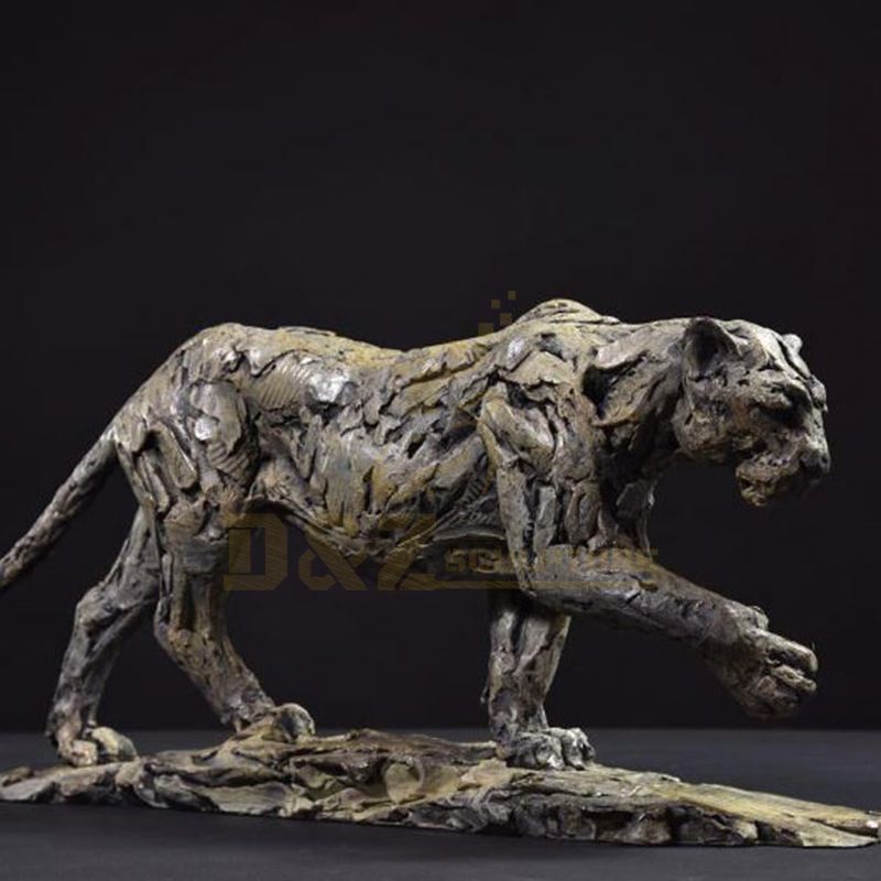 Hot Popular Bronze Leopard Statue Full Size For Sale