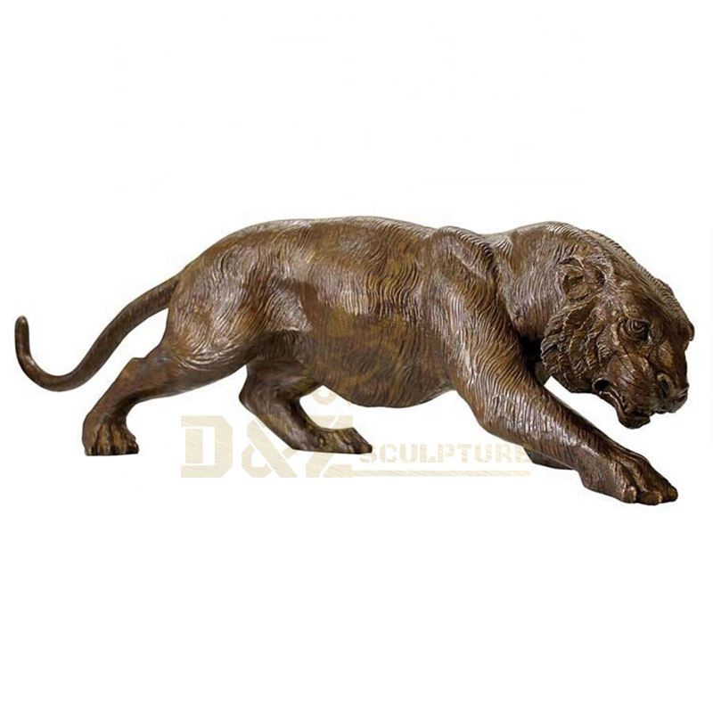 Garden Park Decorations Bronze Leopard Sculpture