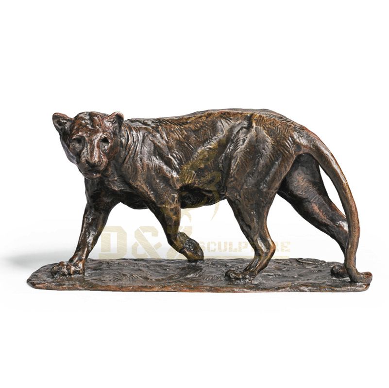 Outdoor Metal Panther Large Bronze Leopard Sculptures