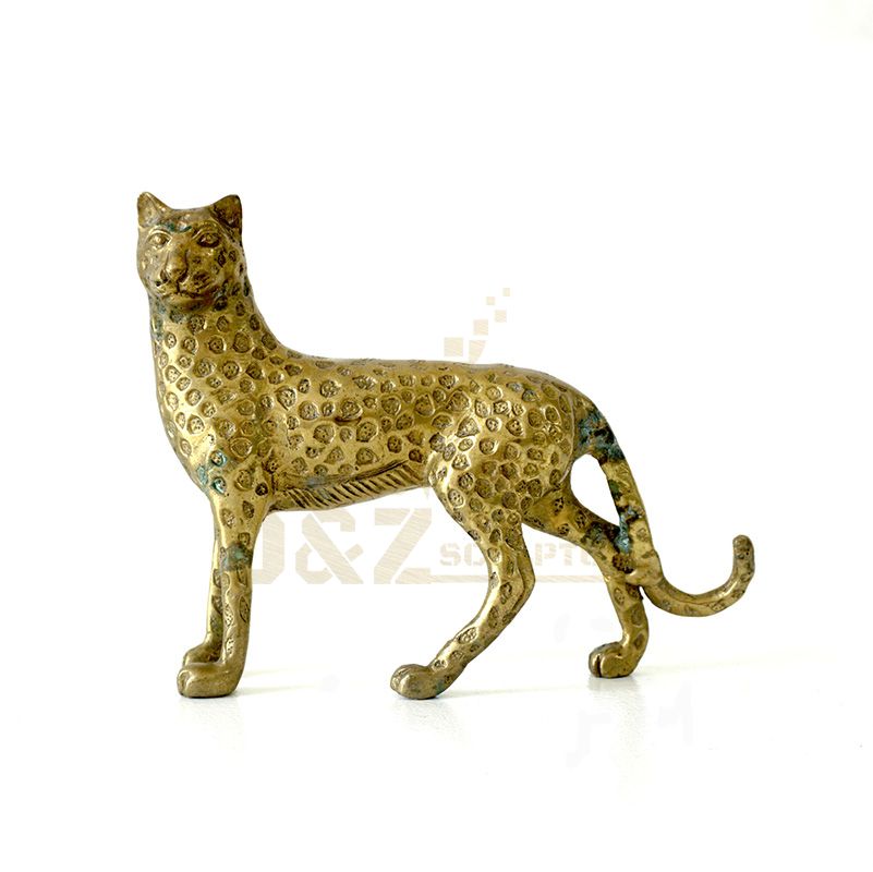 Modern Animal Bronze Leopard Sculpture
