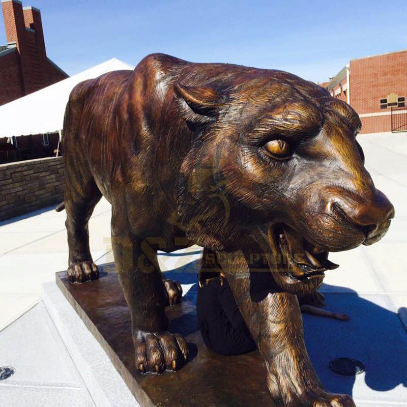 Life Size Outdoor Bronze Large Tiger Statue