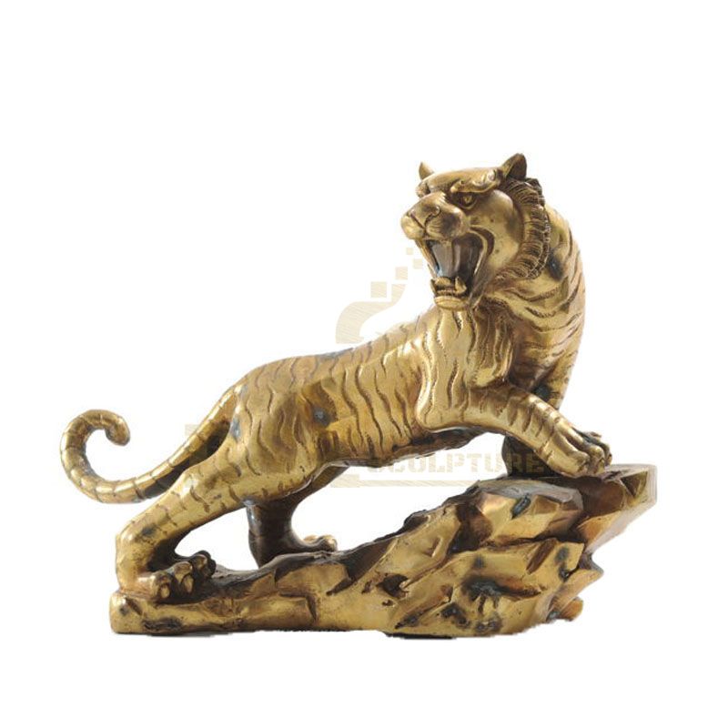 Bronze Animal Tiger Statue For Indoor Decoration