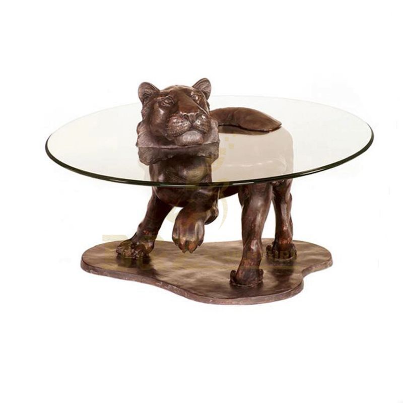 Handmade best quality home decoration table bronze tiger statue