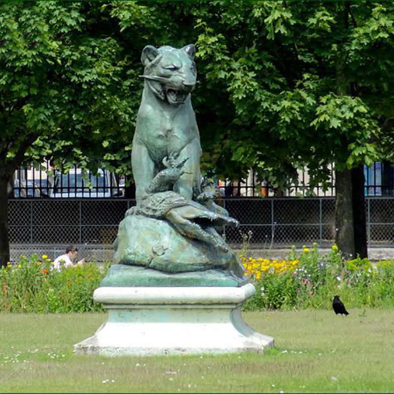 Handmade Outdoor Large Bronze small tiger statue