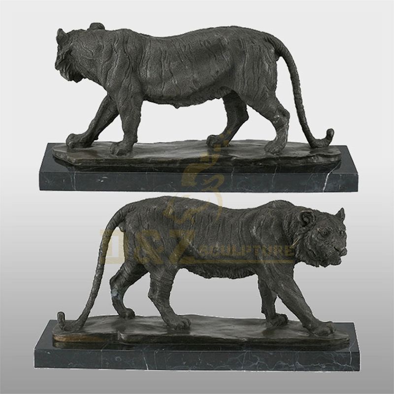 Custom metal tiger sculptures large bronze tiger statue