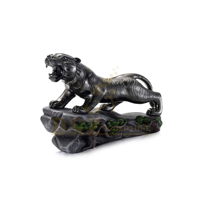High quality garden metal animal sculpture bronze tiger statue