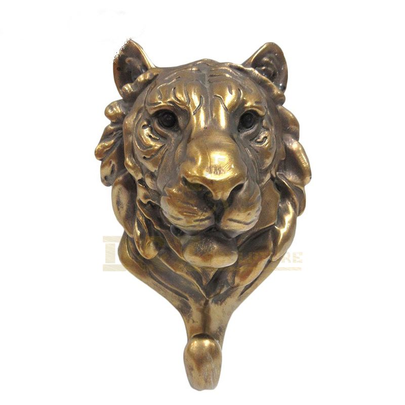 Life size metal cooper brass bronze tiger head statue for sale