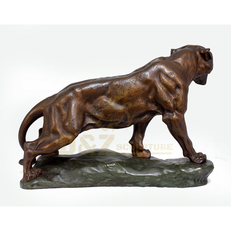 Chinese antique bronze tiger statue