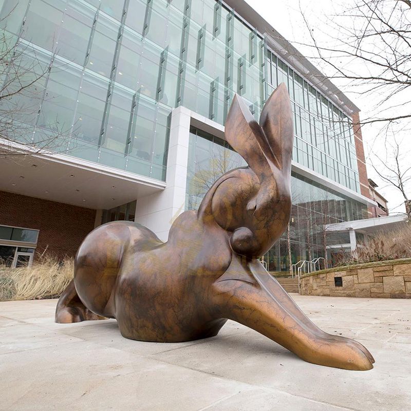 Large Size Outdoor Garden Rabbit Bronze Sculpture