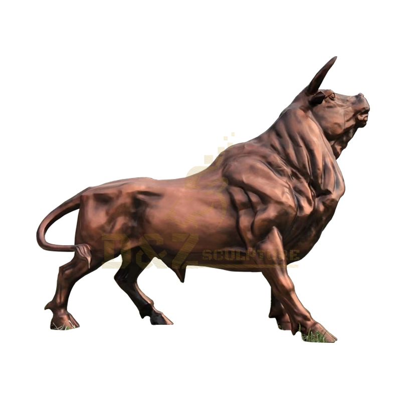 Customized Service for All Size and Designs Outdoor Decoration Large Bronze Bull Statue