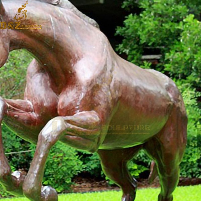 running horse sculptures