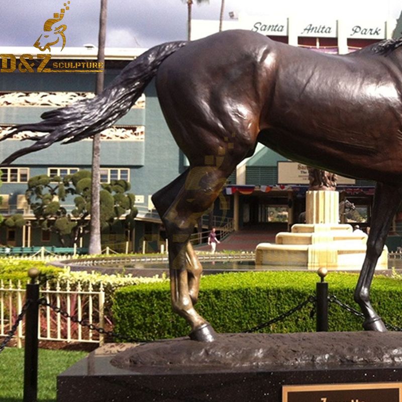 racing horse sculpture
