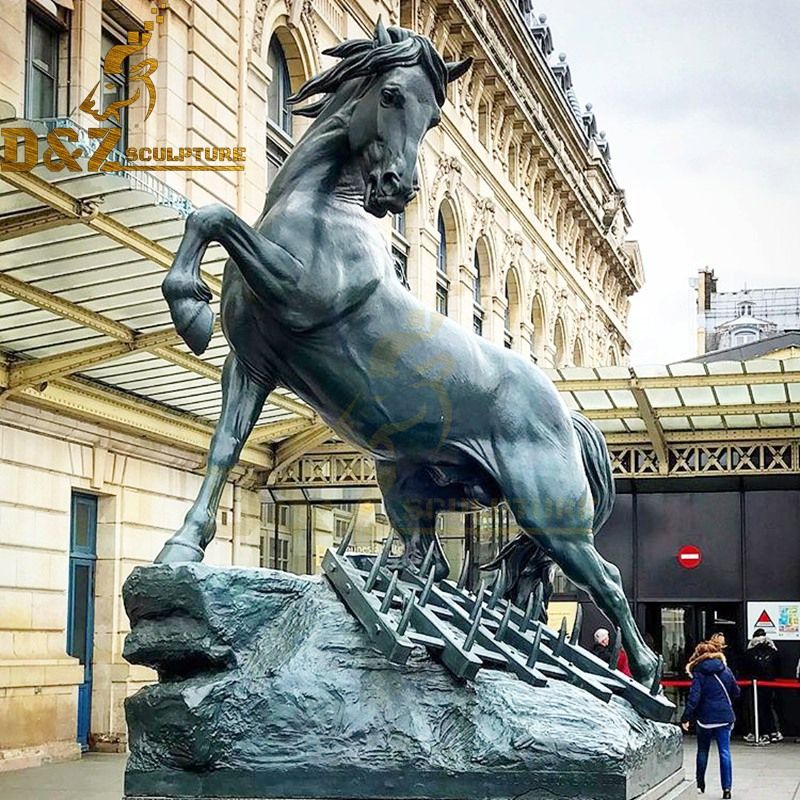 Outdoor large western design famous horse sculpture for sale