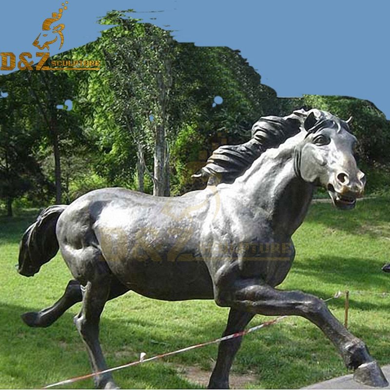 New design animal metal sculpture bronze walking horse statue