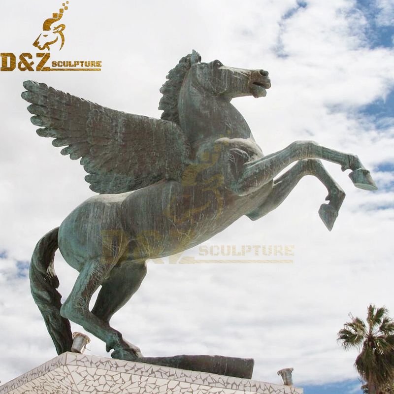 horse with wings statue