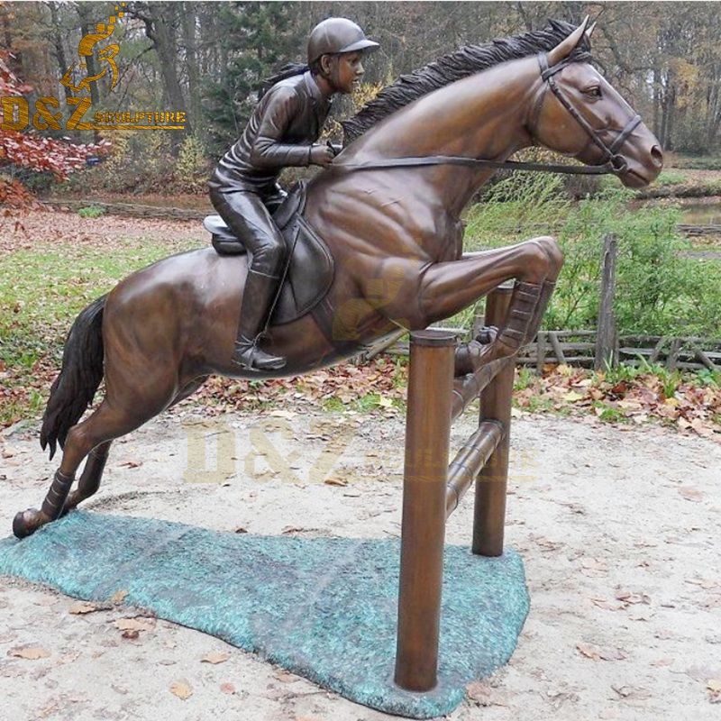 High quality modern design bronze horse racing statue for sale