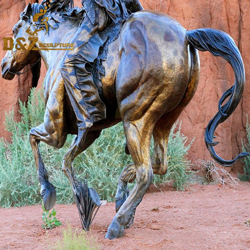 man riding horse statue