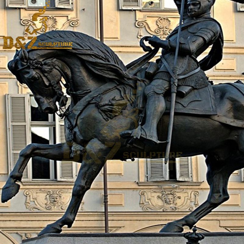warrior war horse statue