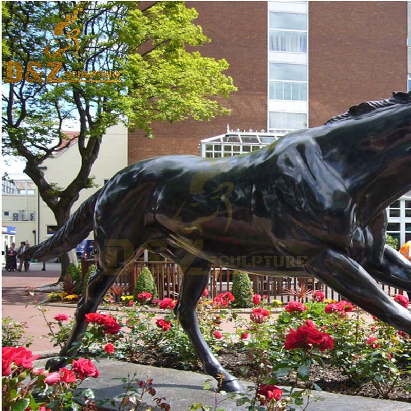 copper horse sculptures