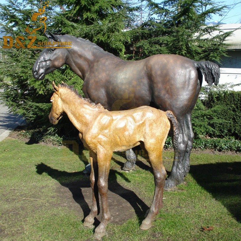 horse metal sculptures