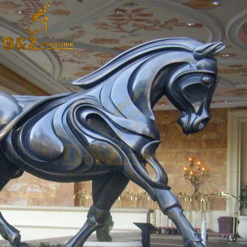 large bronze statue horses
