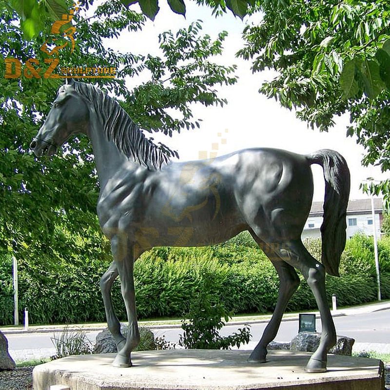 Hot sale handmade garden metal animal statue bronze horse sculpture