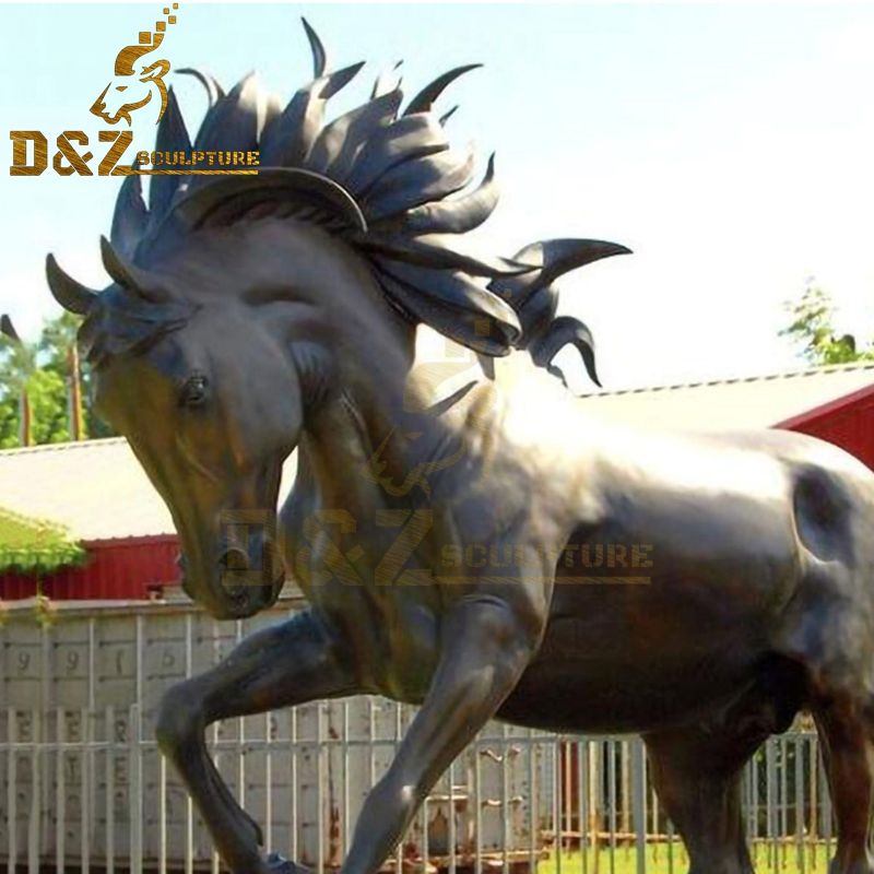 arabian horse bronze sculpture