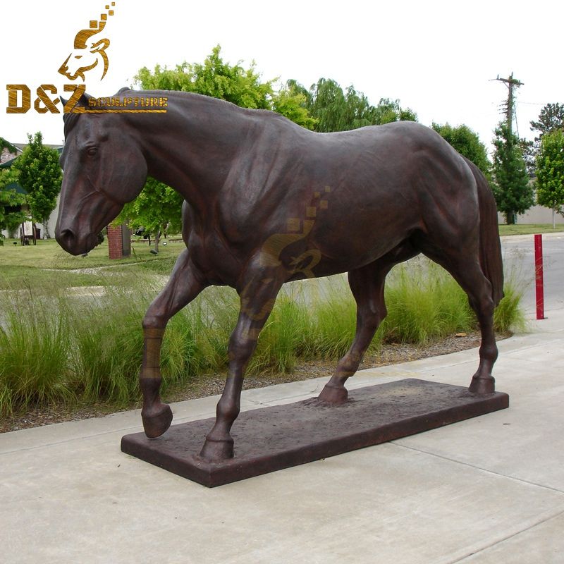 Garden animal sculpture bronze casting large bronze horse sculpture