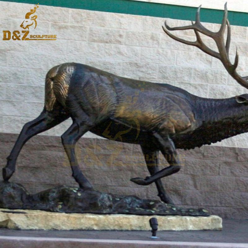 elk sculpture bronze