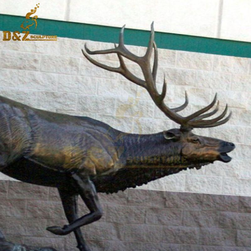 metal elk sculpture