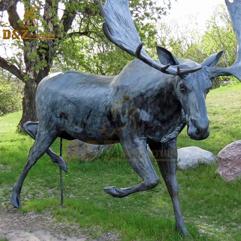 metal moose statue