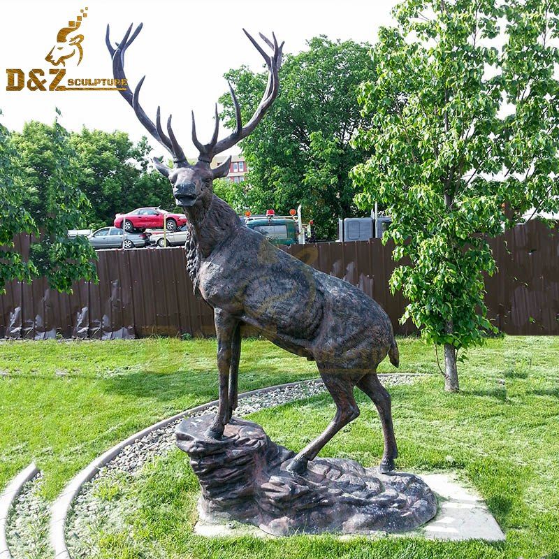 High quality life-size bronze stag statue animal sculptures for sale