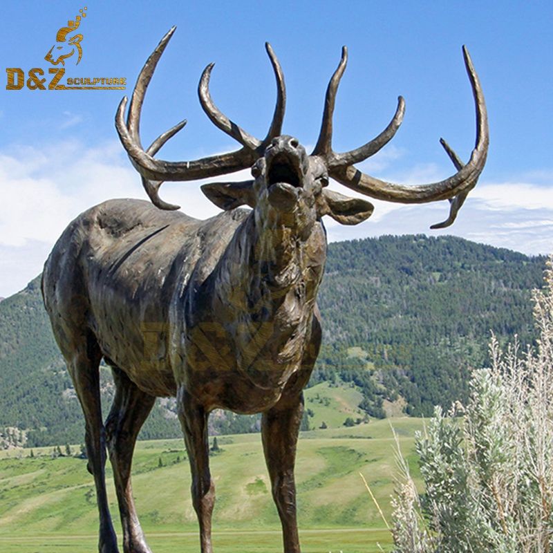 life size elk sculpture
