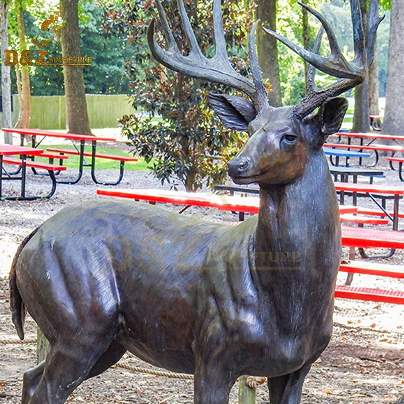 bronze stag ornament