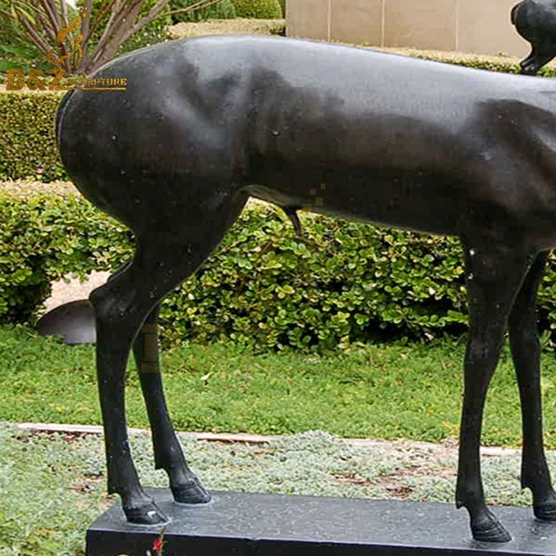doe fawn garden statue