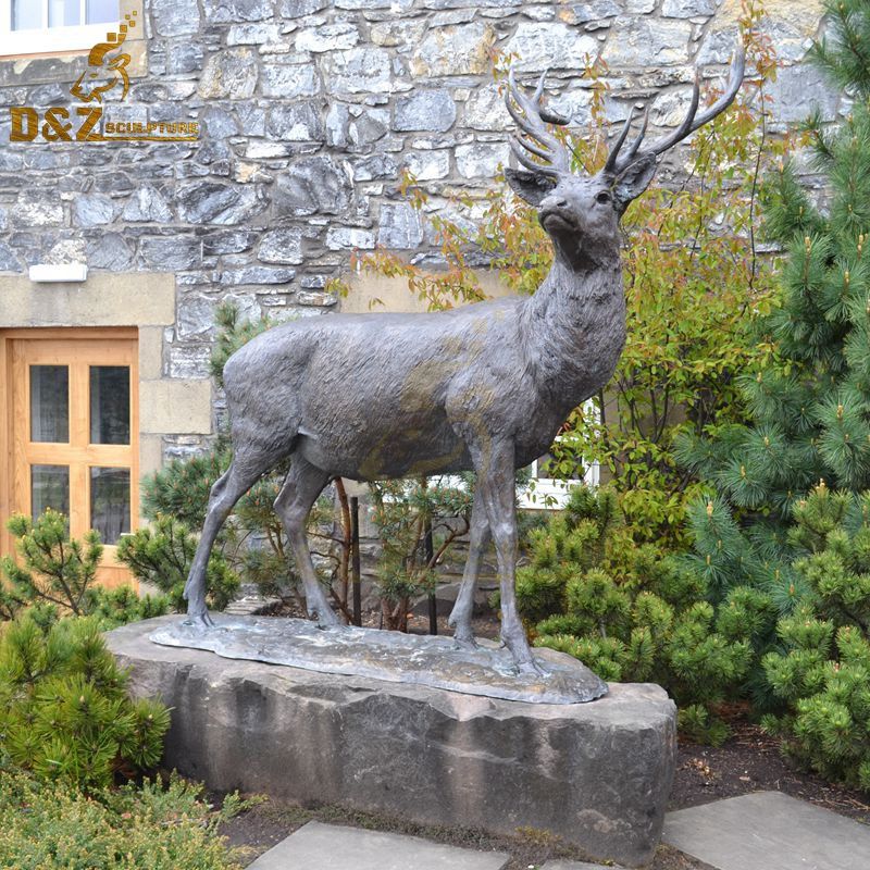 Best price outdoor standing deer statue new design artwork for sale