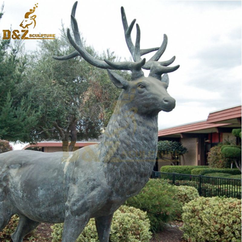 stag deer statue