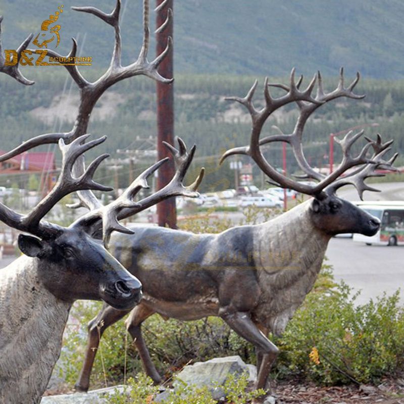 reindeer statue christmas decorations