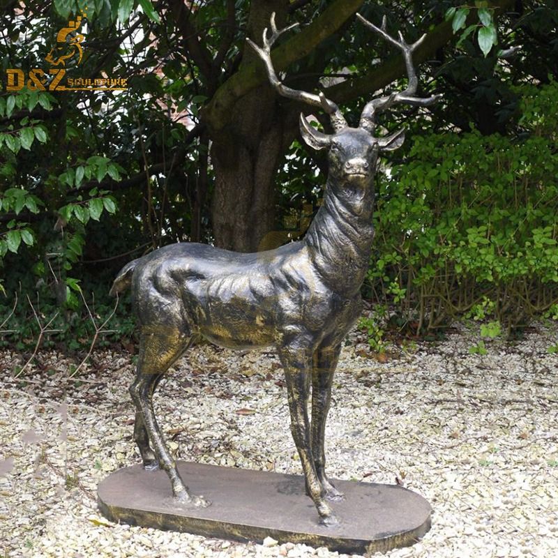 bronze stag sculpture