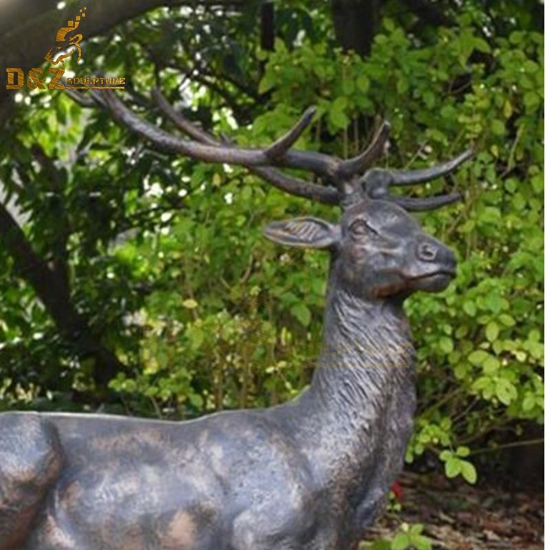 outdoor stag statues