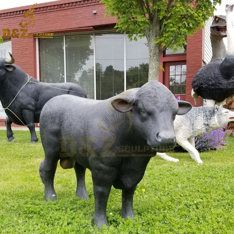 life size angus bull statue